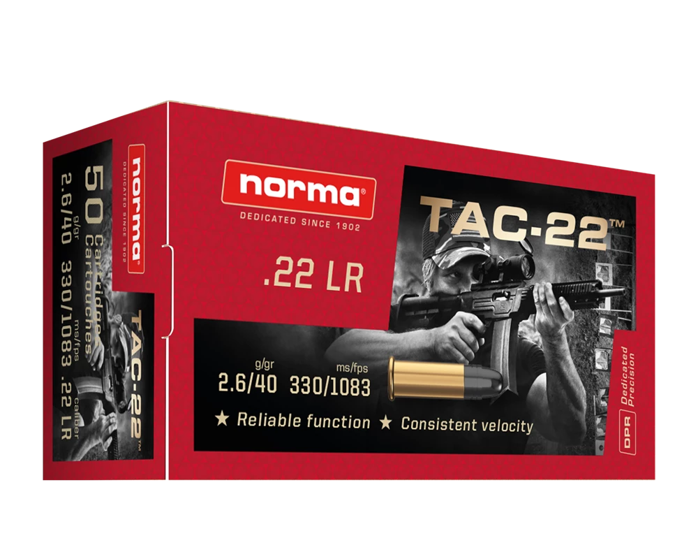 Norma .22LR — Precision Rimfire Ammunition Box of 50