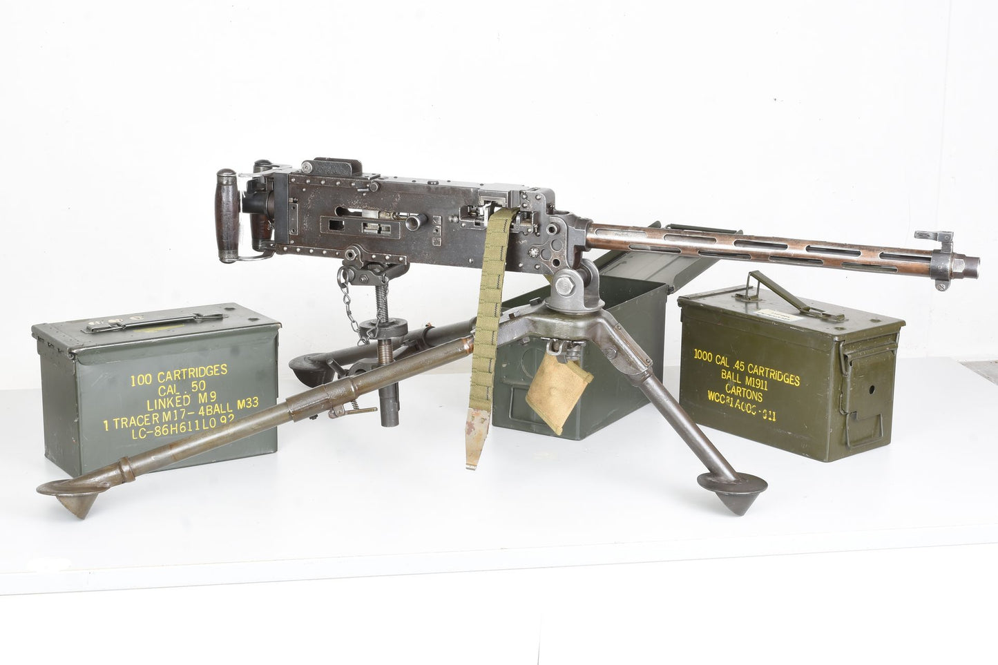 Colt Aircraft MG40 – Original .30 Caliber Browning Machine Gun on M2 Tripod