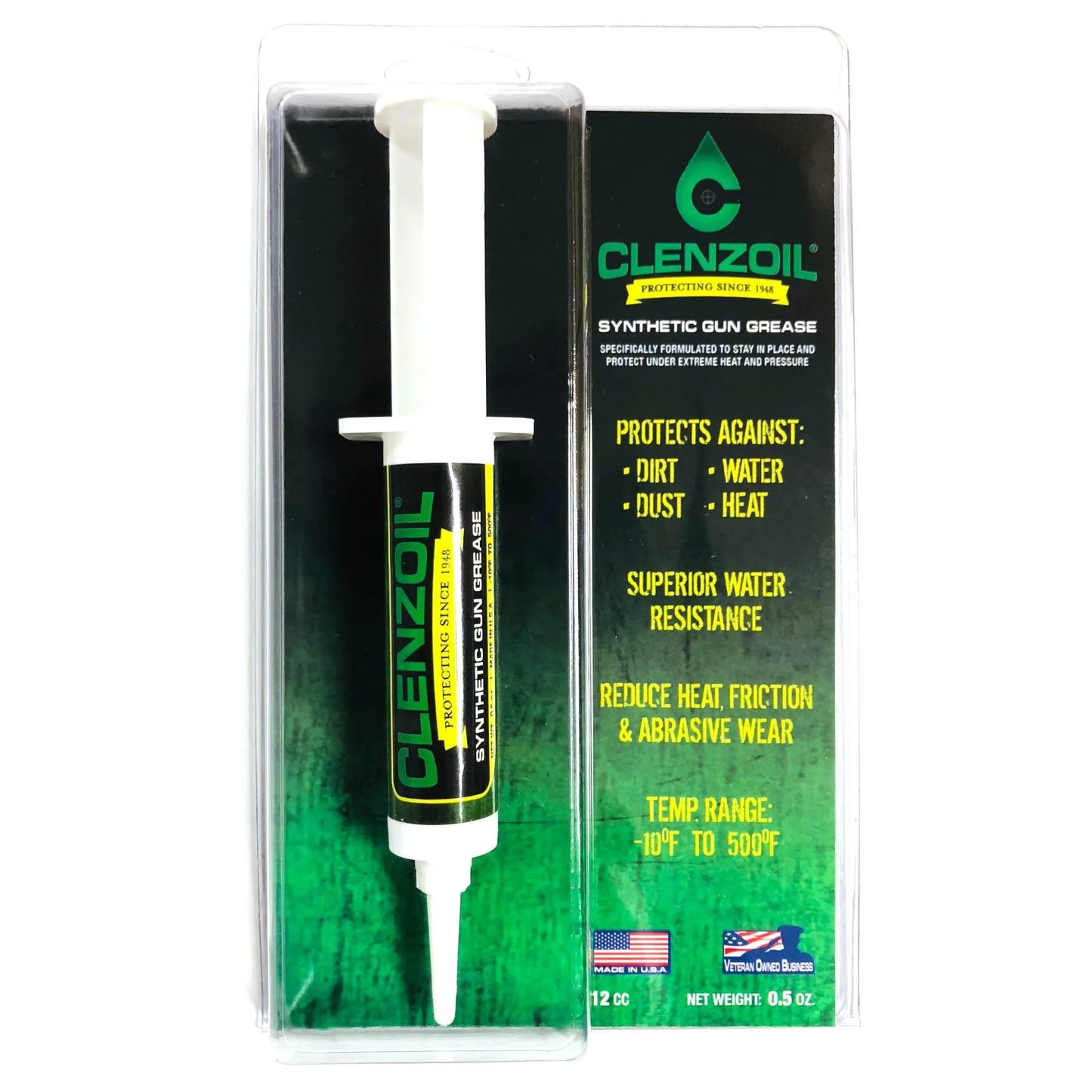 Clenzoil Synthetic Grease - Field & Range - 0.5 oz Syringe