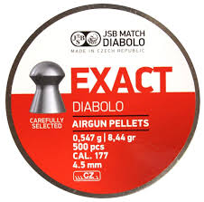 JSB Exact Diabolo .177 (4.52mm) 8.44gr Airgun Pellets – 500pcs