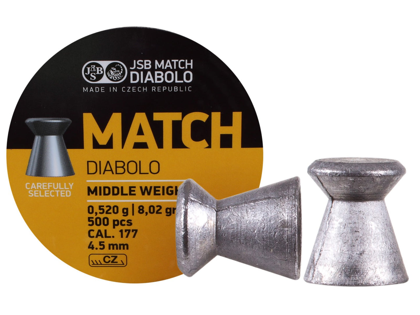 JSB Match Diabolo .177 (4.50mm) 8.02gr Airgun Pellets – 500pcs